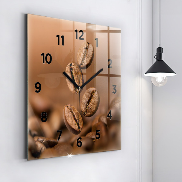 Ceas pătrat de perete din sticlă Culori abstracte