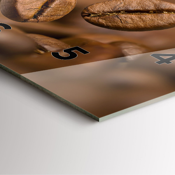 Ceas pătrat de perete din sticlă Culori abstracte