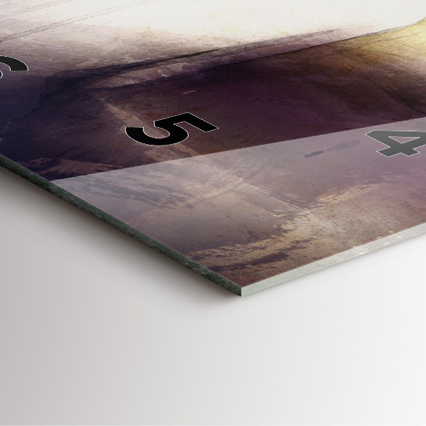 Ceas pătrat de perete din sticlă Portret abstract al unei femei