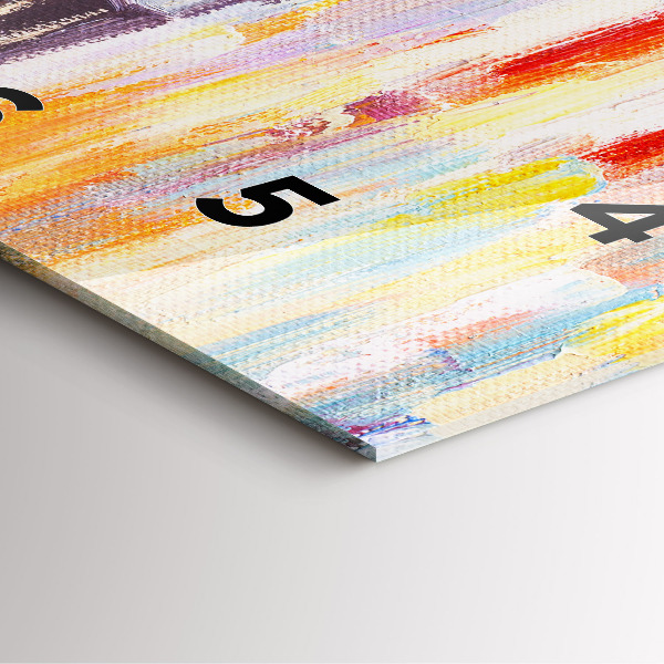 Ceas pătrat de perete din sticlă Cuplu în ploaie