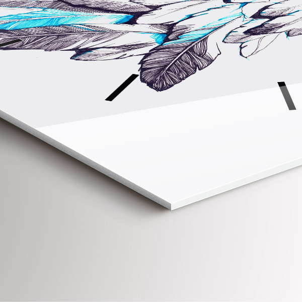 Ceas pătrat de perete din sticlă Imitație de aripi de pasăre