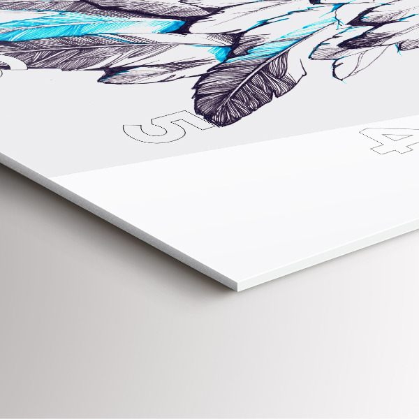 Ceas pătrat de perete din sticlă Imitație de aripi de pasăre