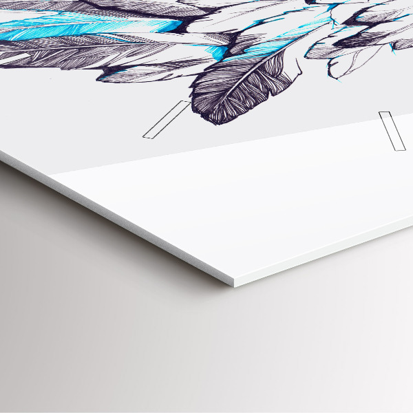 Ceas pătrat de perete din sticlă Imitație de aripi de pasăre