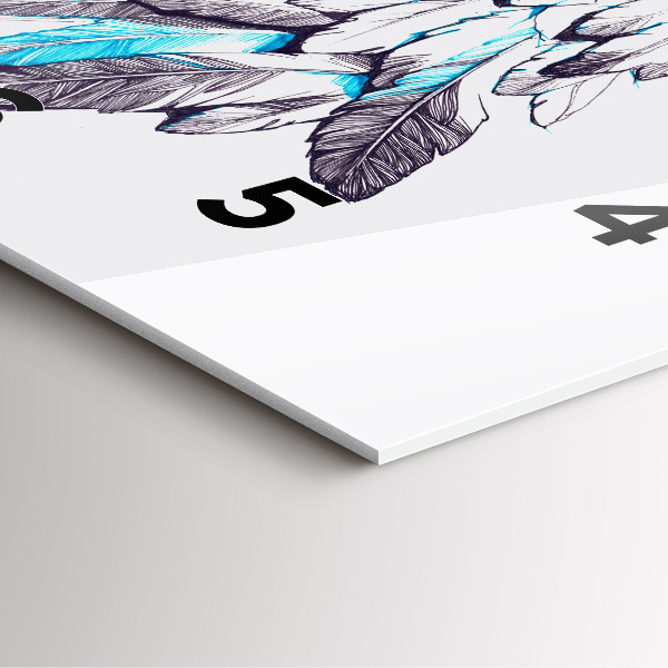 Ceas pătrat de perete din sticlă Imitație de aripi de pasăre