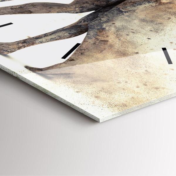 Ceas pătrat de perete din sticlă Oameni abstracti nisip