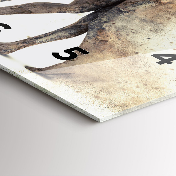 Ceas pătrat de perete din sticlă Oameni abstracti nisip