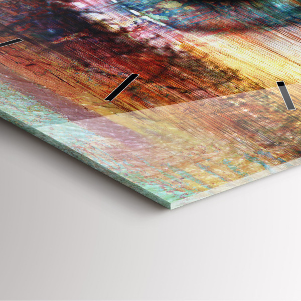 Ceas pătrat de perete din sticlă Street Art Eye