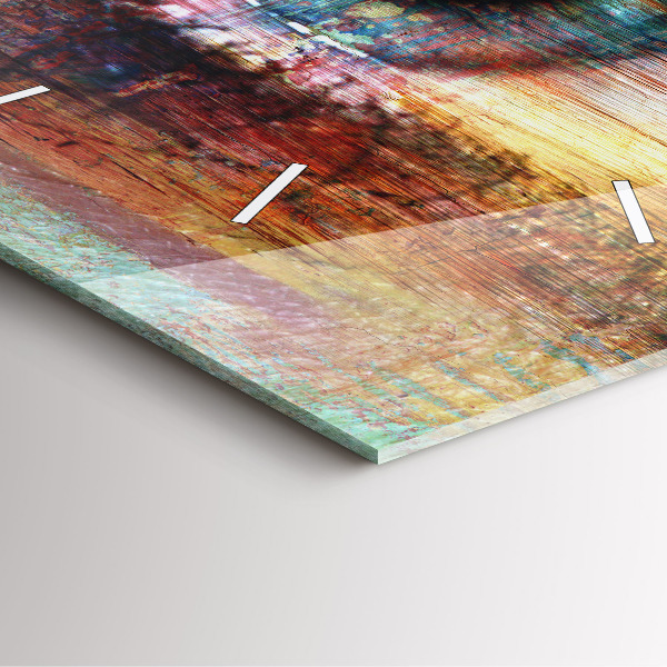 Ceas pătrat de perete din sticlă Street Art Eye