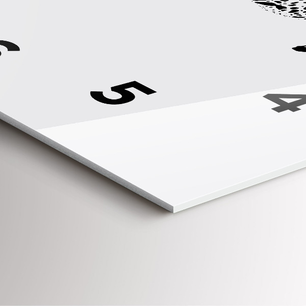 Ceas pătrat de perete din sticlă Siluetă pantera