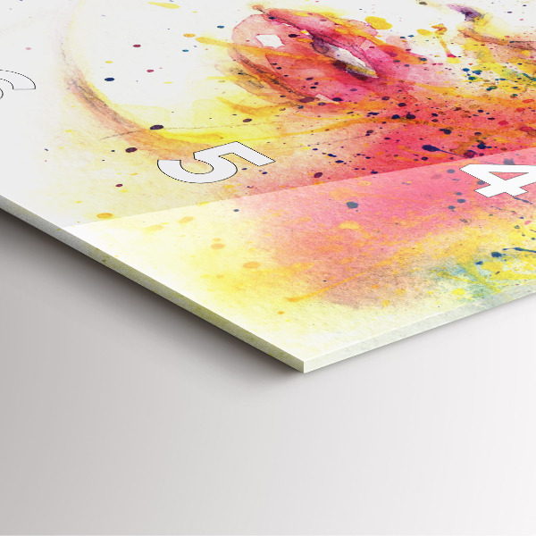 Ceas pătrat de perete din sticlă Portretul unei femei misterioase