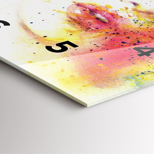 Ceas pătrat de perete din sticlă Portretul unei femei misterioase