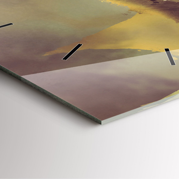 Ceas pătrat de perete din sticlă Ilustrație Dragon Rider