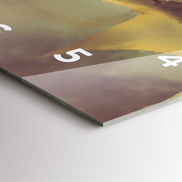 Ceas pătrat de perete din sticlă Ilustrație Dragon Rider