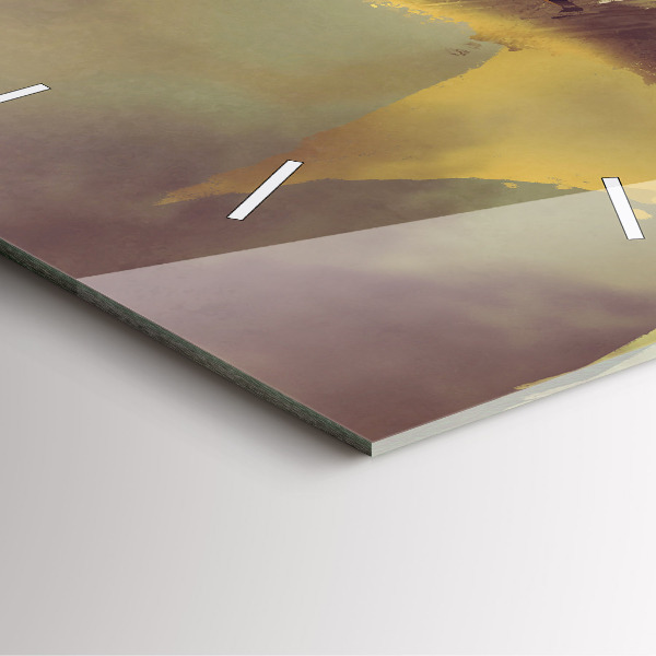 Ceas pătrat de perete din sticlă Ilustrație Dragon Rider