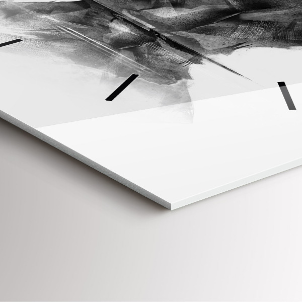 Ceas pătrat de perete din sticlă Urs din desene animate