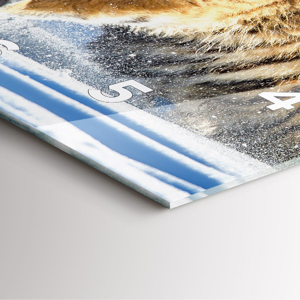 Ceas pătrat de perete din sticlă Un pas curajos înainte