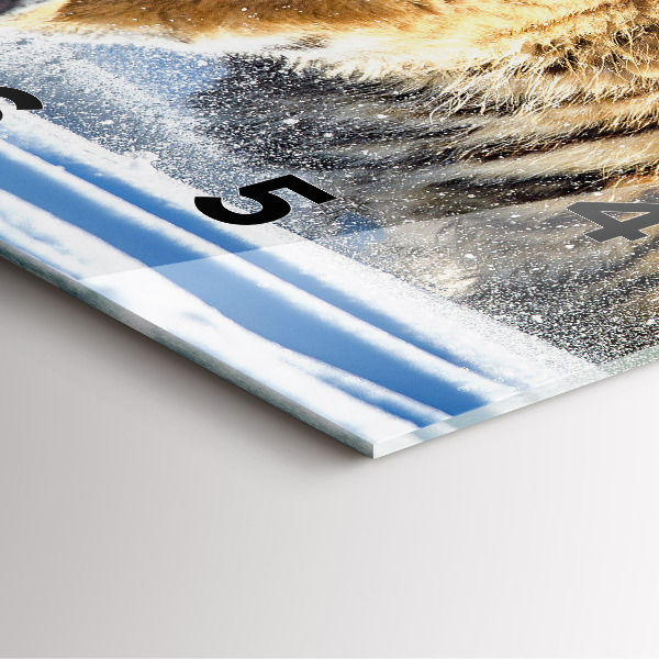 Ceas pătrat de perete din sticlă Un pas curajos înainte