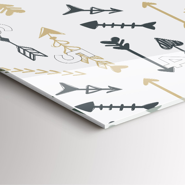 Ceas pătrat de perete din sticlă Model geometric hipster