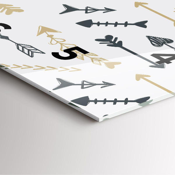 Ceas pătrat de perete din sticlă Model geometric hipster