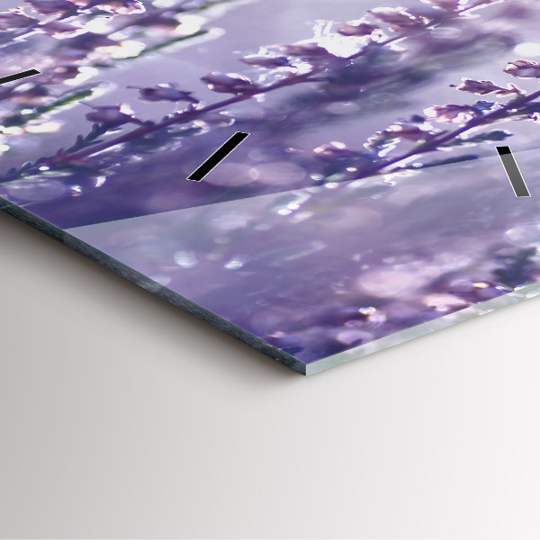 Ceas pătrat de perete din sticlă Abstracția