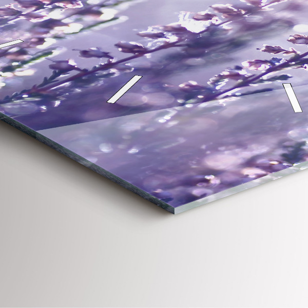 Ceas pătrat de perete din sticlă Abstracția