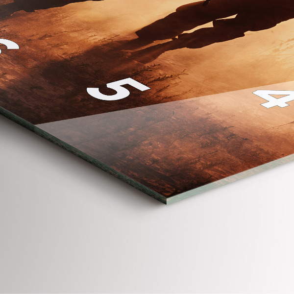 Ceas pătrat de perete din sticlă Marinei Statelor Unite