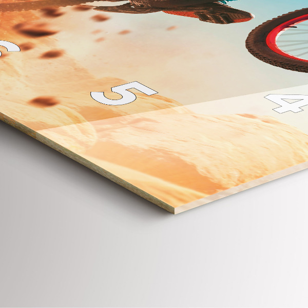 Ceas pătrat de perete din sticlă Cascader și adrenalină