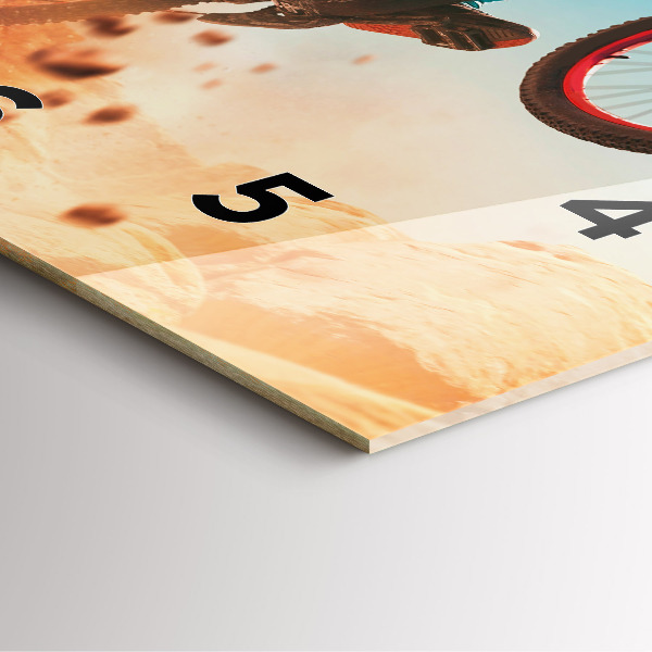 Ceas pătrat de perete din sticlă Cascader și adrenalină