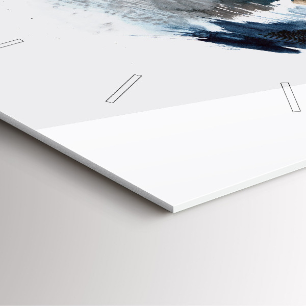 Ceas pătrat de perete din sticlă Căpitan cu binoclu