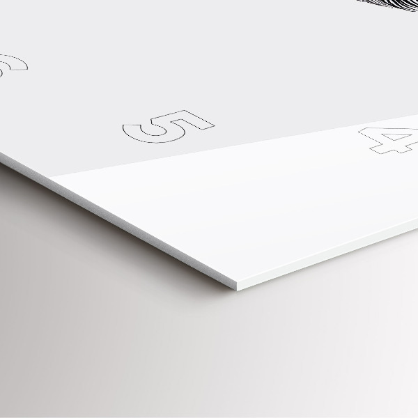 Ceas pătrat de perete din sticlă Abstracția ochiului uman