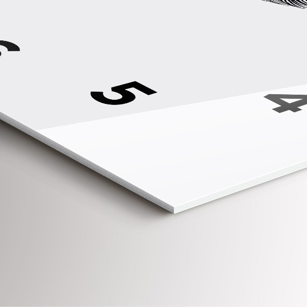 Ceas pătrat de perete din sticlă Abstracția ochiului uman