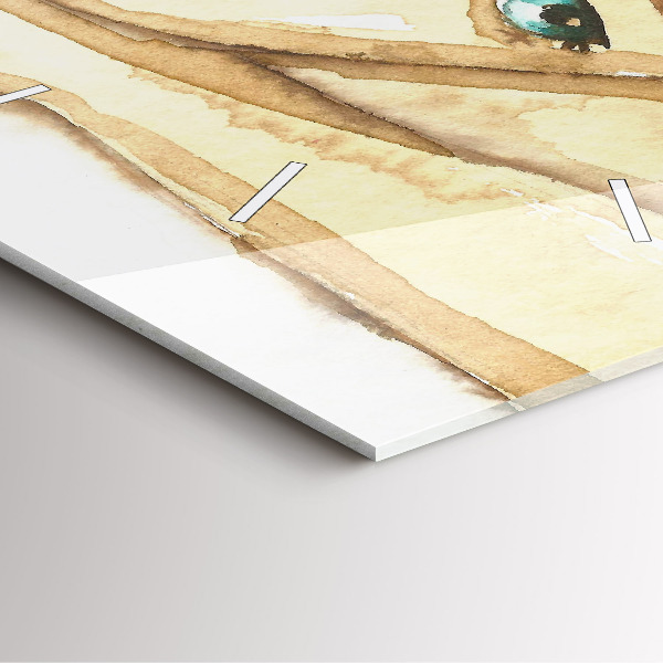 Ceas pătrat de perete din sticlă Portretul unei femei