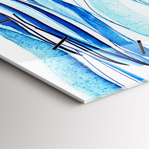 Ceas pătrat de perete din sticlă Placă de surf