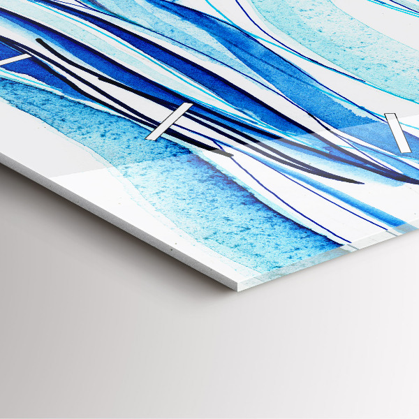 Ceas pătrat de perete din sticlă Placă de surf