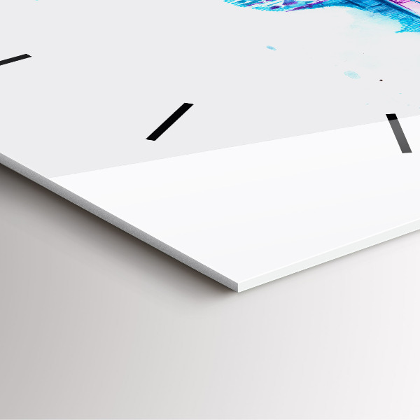 Ceas pătrat de perete din sticlă Lacul Cello Park