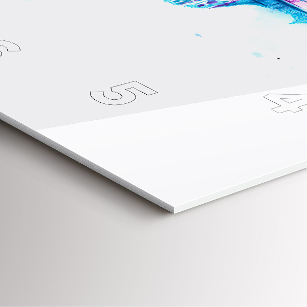 Ceas pătrat de perete din sticlă Lacul Cello Park