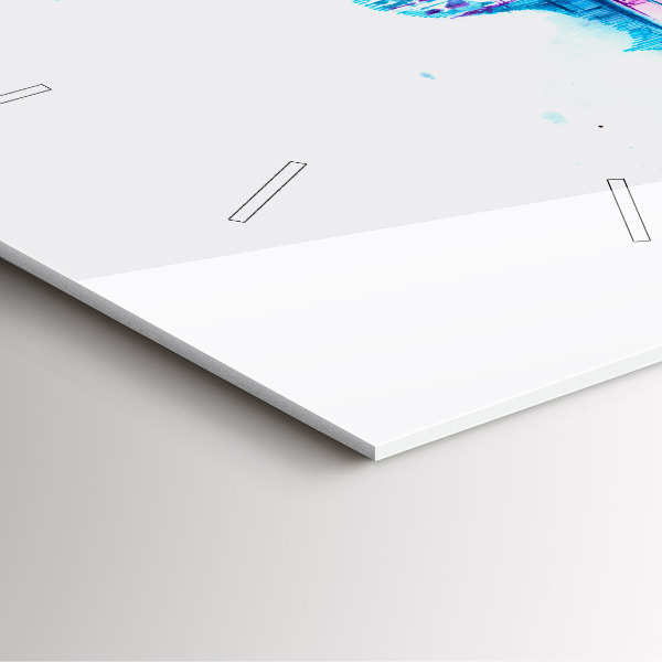 Ceas pătrat de perete din sticlă Lacul Cello Park