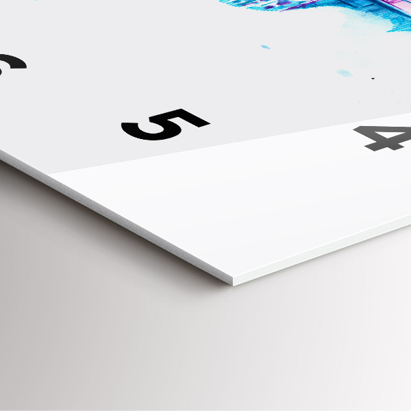 Ceas pătrat de perete din sticlă Lacul Cello Park