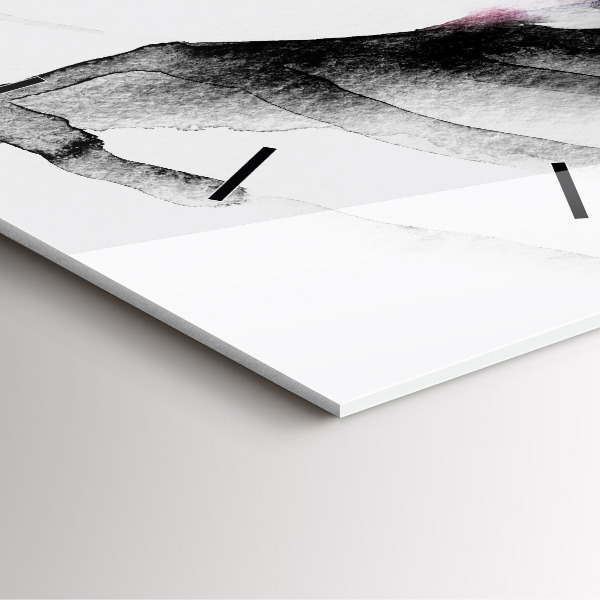 Ceas pătrat de perete din sticlă Portretul unei femei