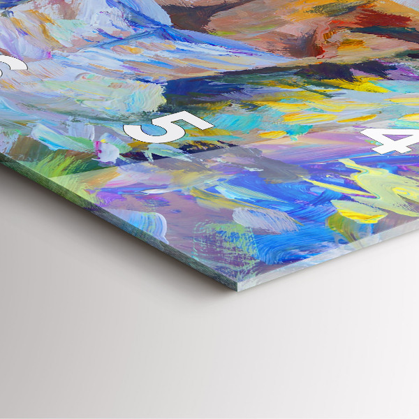 Ceas pătrat de perete din sticlă Balerina pictată