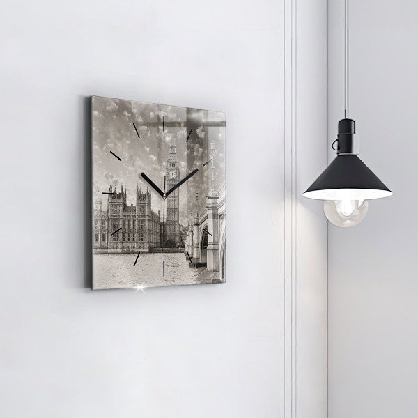 Ceas pătrat de perete din sticlă Londra Anglia Big Ben