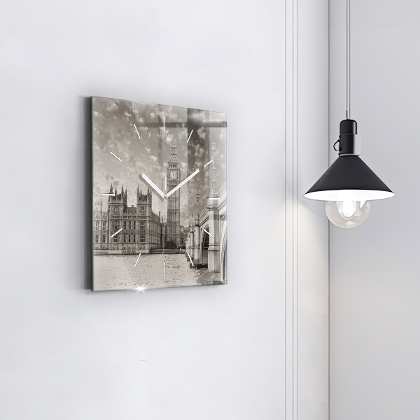 Ceas pătrat de perete din sticlă Londra Anglia Big Ben
