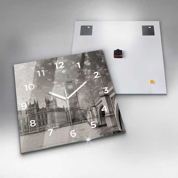 Ceas pătrat de perete din sticlă Londra Anglia Big Ben