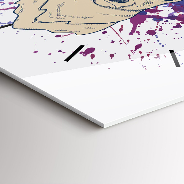 Ceas pătrat de perete din sticlă Ilustrație vectorială de cerb