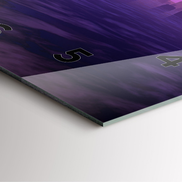 Ceas pătrat de perete din sticlă Apus de soare la Stonehenge