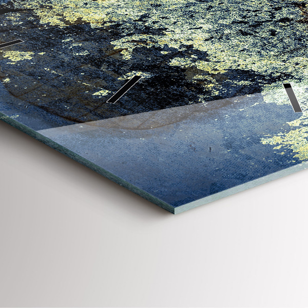 Ceas pătrat de perete din sticlă Stil vintage fluture