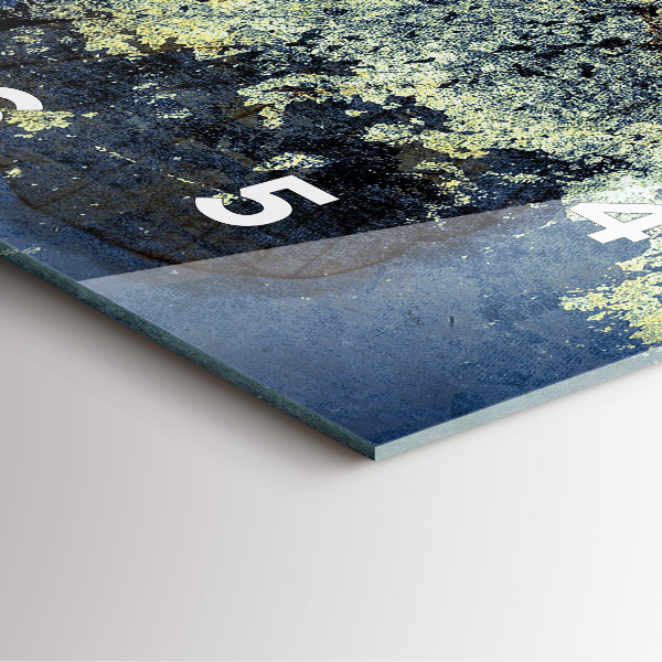 Ceas pătrat de perete din sticlă Stil vintage fluture