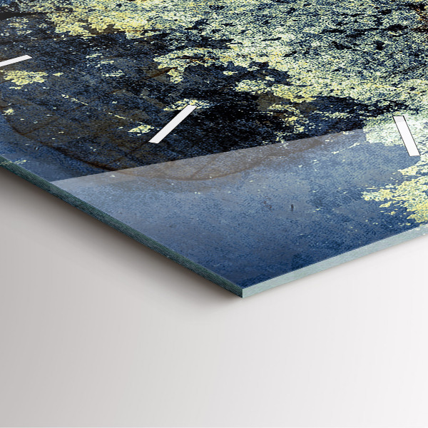 Ceas pătrat de perete din sticlă Stil vintage fluture