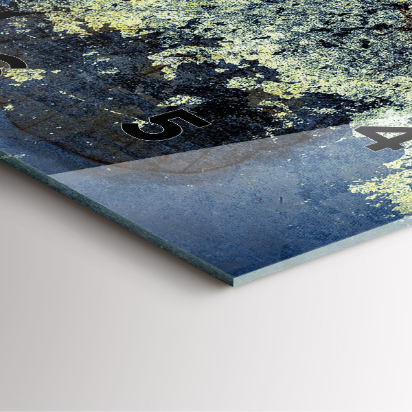 Ceas pătrat de perete din sticlă Stil vintage fluture