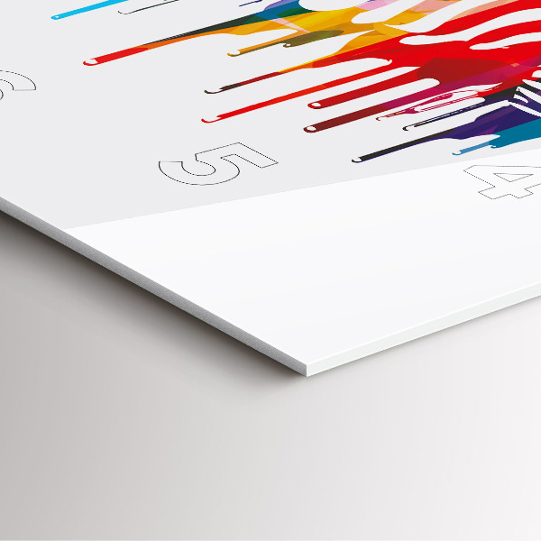 Ceas pătrat de perete din sticlă Zebră colorată